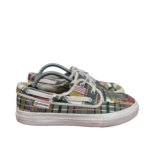 Converse Unisex One Star Plaid Nautical Theme Boat Shoe Size 7.5 or 6 #885